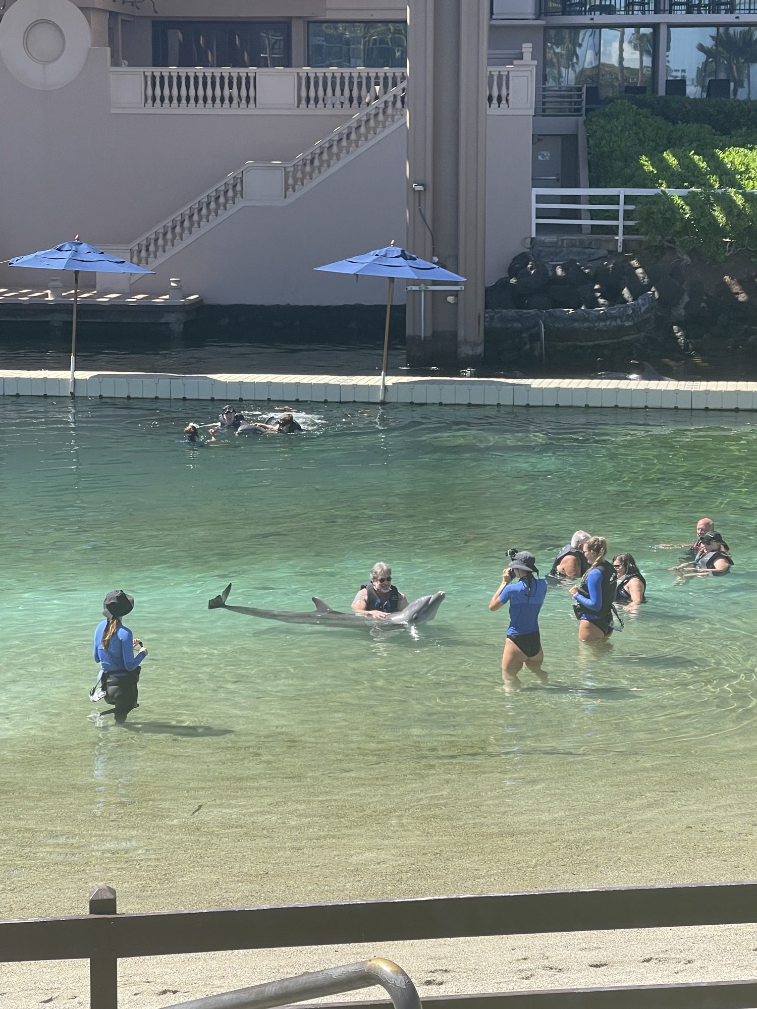 Protected resort lagoon on the Kohala Coast