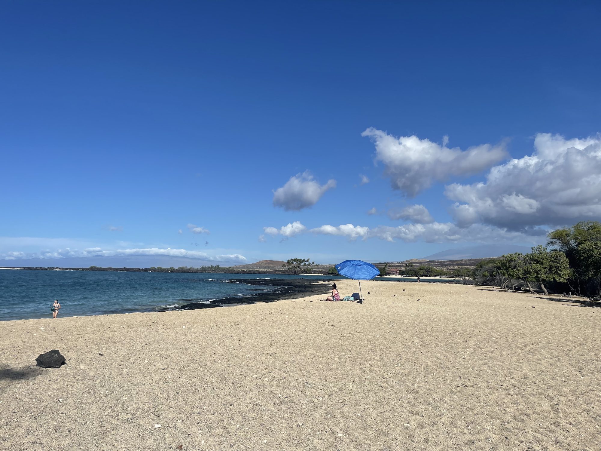 White sand beach at Waikoloa on the Kohala Coast