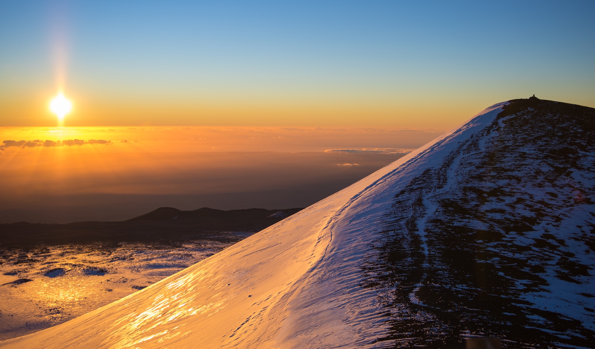 Mauna Kea rising above the Kohala Coast